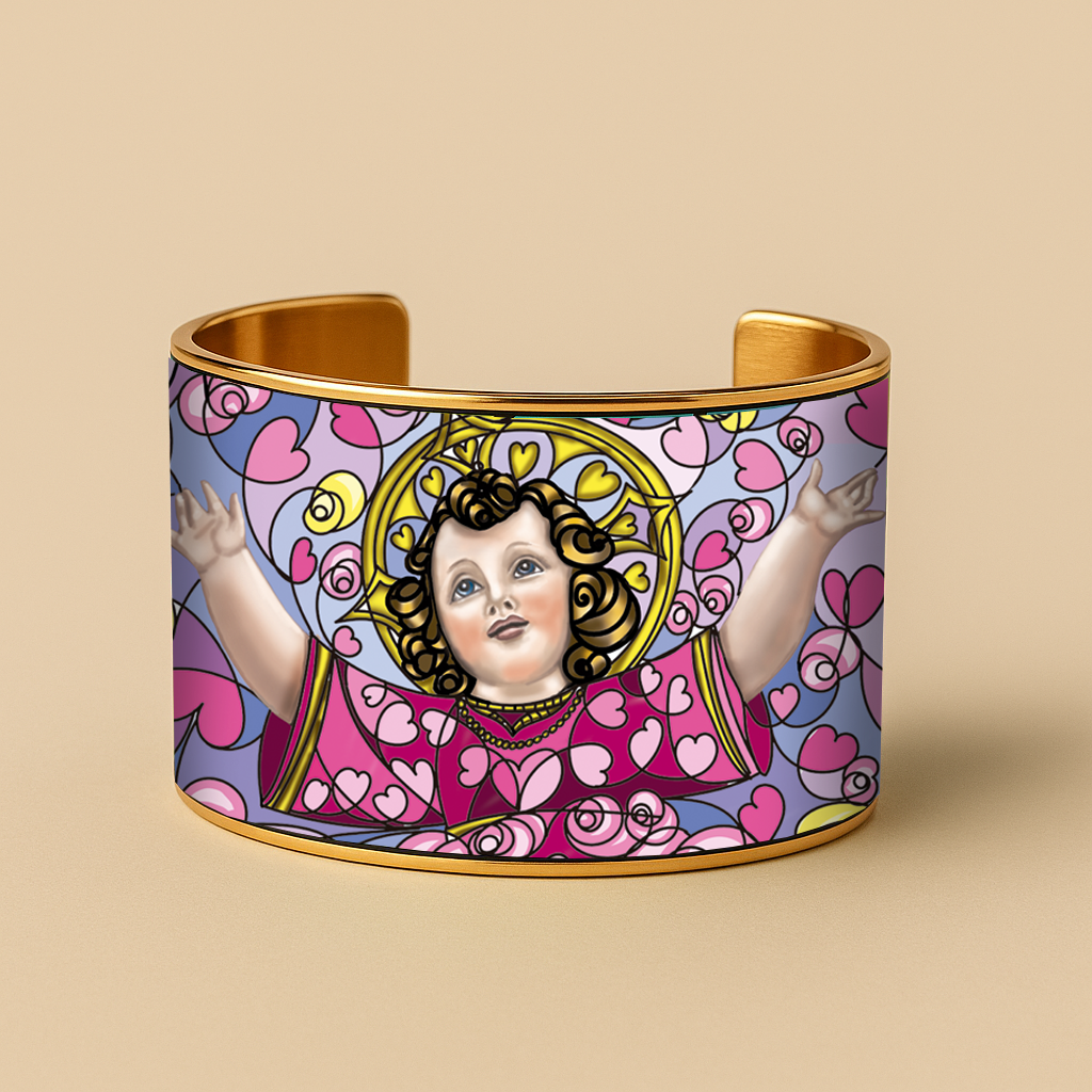 Divine Child Jesus Faith Bracelet | Brazalete de Fe Divino Niño Jesús | Handmade Devotional Jewelry by Lucía Gonmi