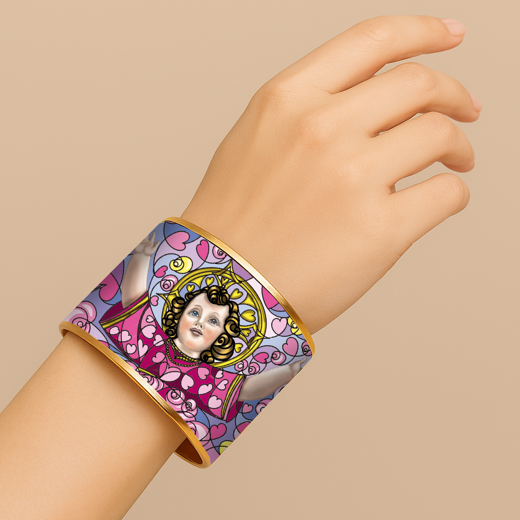Divine Child Jesus Faith Bracelet | Brazalete de Fe Divino Niño Jesús | Handmade Devotional Jewelry by Lucía Gonmi